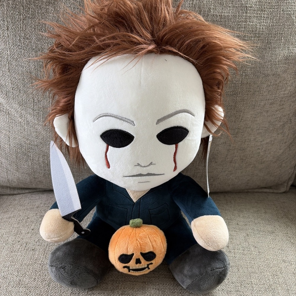 New! Halloween MICHAEL MYERS XL Action Plush Horror Toy Plush Pumpkin Decoration